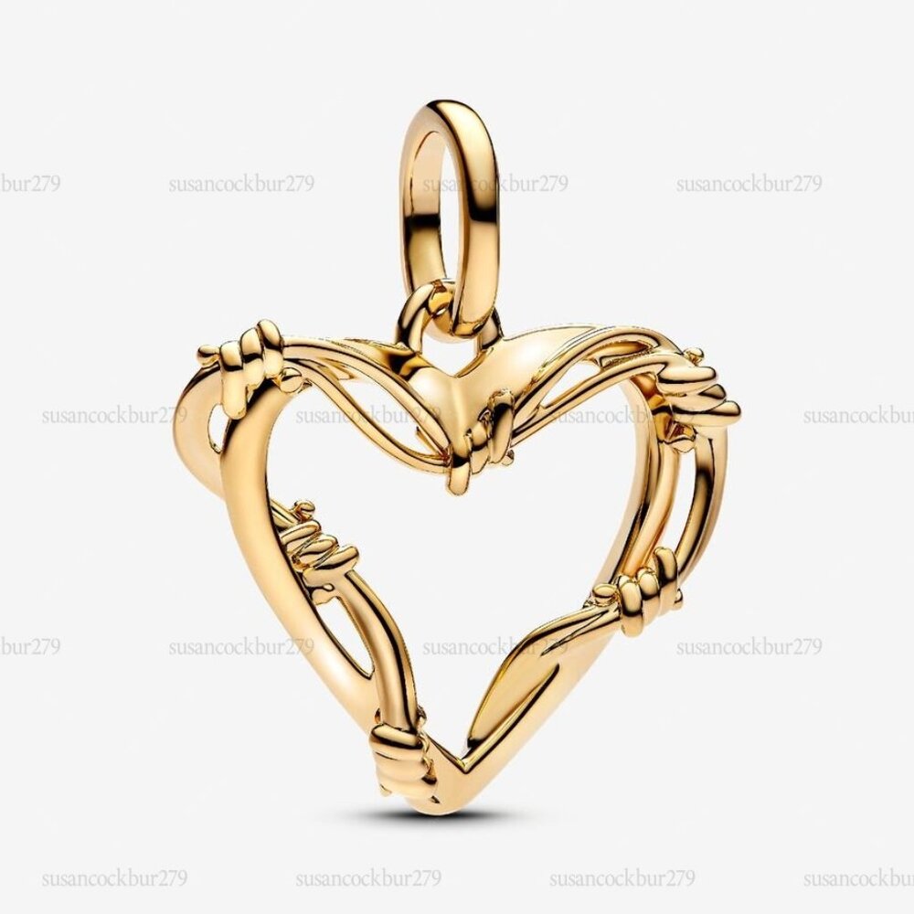 Pandora Wire Heart Dangle Charm|Pendant